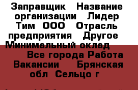 Заправщик › Название организации ­ Лидер Тим, ООО › Отрасль предприятия ­ Другое › Минимальный оклад ­ 23 000 - Все города Работа » Вакансии   . Брянская обл.,Сельцо г.